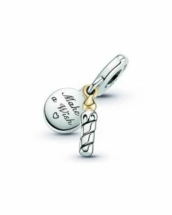 Pandora Moments 14K & Silver Birthday Candle Disc Charm Women