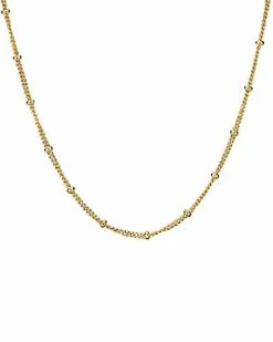 Pandora Shine 18K Over Silver Beaded Chain Necklace Women