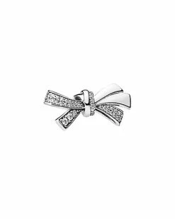 Pandora Silver CZ Oversized Sparkling Bow Charm Women