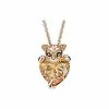 Pandora Rose CZ Sparkling Lioness Heart Pendant Necklace Women