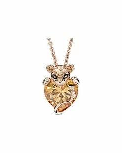 Pandora Rose CZ Sparkling Lioness Heart Pendant Necklace Women