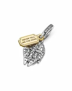 Pandora X Star Wars 14K & Silver CZ Millennium Falcon Charm Women -Pandora Sales Store 6030529037 RLLD 4