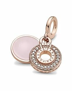 Pandora Signature 14K Rose Gold Plated CZ Crown Charm Women -Pandora Sales Store 6030529051 RLLD 4