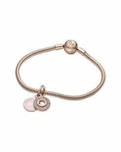 Pandora Signature 14K Rose Gold Plated CZ Crown Charm Women -Pandora Sales Store 6030529051 RLLD 5