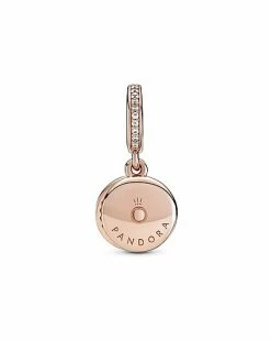 Pandora Moments 14K Rose Gold Plated CZ Circle Charm Women -Pandora Sales Store 6030529053 RLLD 2