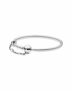Pandora Moments Silver CZ Bangle Bracelet Women