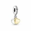 Pandora Moments 14K & Silver CZ Heart Dangle Charm Women