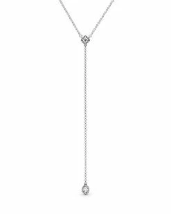 Pandora Timeless Silver CZ Y Necklace Women