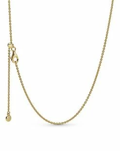 Pandora Moments 14K Plated Cable Chain Necklace Women
