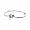 Pandora Moments Silver CZ Snake Chain Bracelet Chain Women