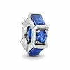 Pandora Timeless Silver Crystal Ice Cube Spacer Charm Women