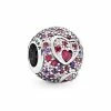 Pandora Moments Silver Heart Charm Women