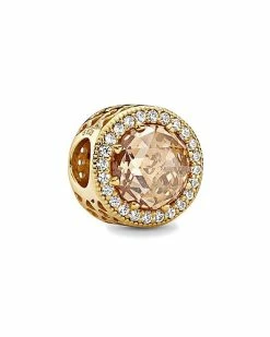 Pandora Timeless 14K Plated CZ Abstract Charm Women