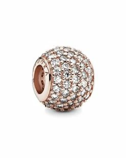 Pandora Timeless 14K Rose Gold Plated CZ Abstract Charm Women