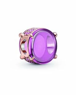 Pandora Moments 14K Rose Gold Plated Gemstone Charm Women