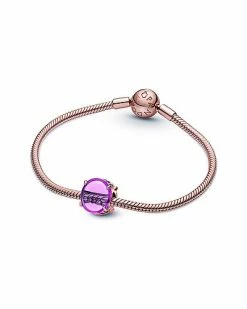 Pandora Moments 14K Rose Gold Plated Gemstone Charm Women -Pandora Sales Store 6030540416 RLLD 5