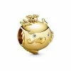 Pandora Moments 14K Plated CZ Chinese Zodiac Dragon Charm Women