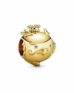 Pandora Moments 14K Plated CZ Chinese Zodiac Dragon Charm Women