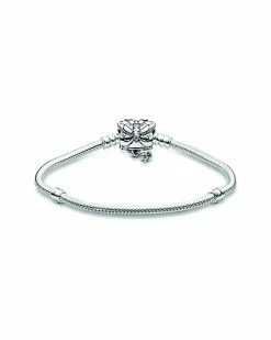 Pandora Moments Silver CZ Snake Chain Bracelet Women -Pandora Sales Store 6030540428 RLLD 3