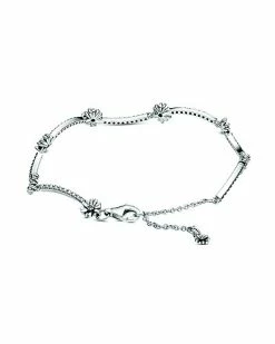 Pandora Moments Silver CZ Daisy Bracelet Women -Pandora Sales Store 6030540444 RLLD 3