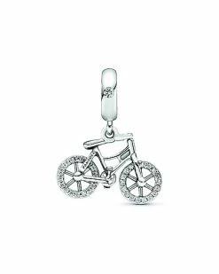 Pandora Sales Store 26 Pandora Moments Silver CZ Bicycle Dangle Charm Women