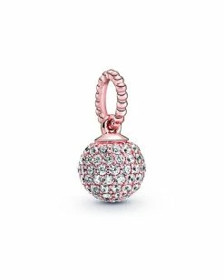 Pandora Signature 14K Rose Gold Plated CZ Rose Pendant Women -Pandora Sales Store 6030565175 RLLD 3