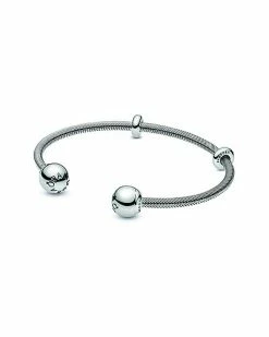 Pandora Moments Silver Bangle Bracelet Women -Pandora Sales Store 6030565180 RLLD 4