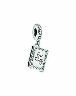 Pandora Sales Store 8 Pandora Moments Silver Family Book Dangle Charm Women
