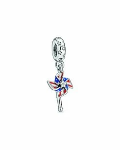 Pandora Sales Store 16 Pandora Moments Silver CZ Pinwheel Charm Women