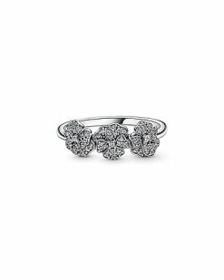 Pandora Moments Silver CZ Pansy Ring Women -Pandora Sales Store 6030576773 RLLD 3