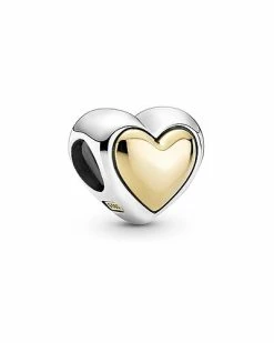 Pandora Moments 14K & Silver Heart Charm Women