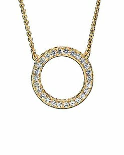 Pandora Shine 18K CZ Hearts Necklace Women
