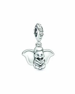 Pandora X Disney Silver CZ Dumbo Charm Women