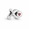 Pandora Silver CZ XO Script Charm Women