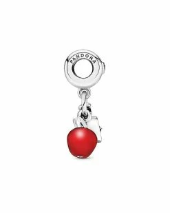 Pandora Disney Silver Enamel CZ Snow White Apple & Heart Dangle Charm Women -Pandora Sales Store 6030800953 RLLD 3