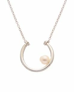 Pandora Silver Pearl Collier Necklace Women