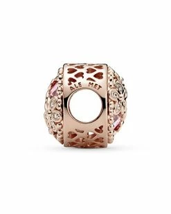 Pandora 14k Rose Gold Plated CZ Sparkling Pink Daisy Flower Charm Women -Pandora Sales Store 6030928370 RLLD 3