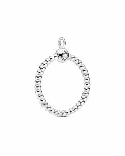 Pandora Moments Silver Medium O Beaded Pendant Women