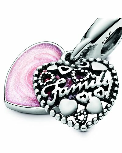 Pandora Moments Silver CZ Family Charm Women 5 Pandora Moments Silver CZ Family Charm Women - Image 5