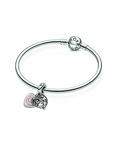 Pandora Moments Silver CZ Family Charm Women 6 Pandora Moments Silver CZ Family Charm Women - Image 6