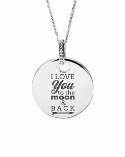 Pandora Silver I Love You To The Moon & Back Necklace Women